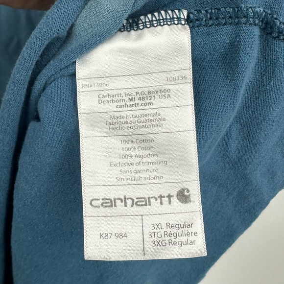 Carhartt Custom Bleach Splatter Short Sleeve Shirt Size 3XL Upcycled - Picture 5 of 6